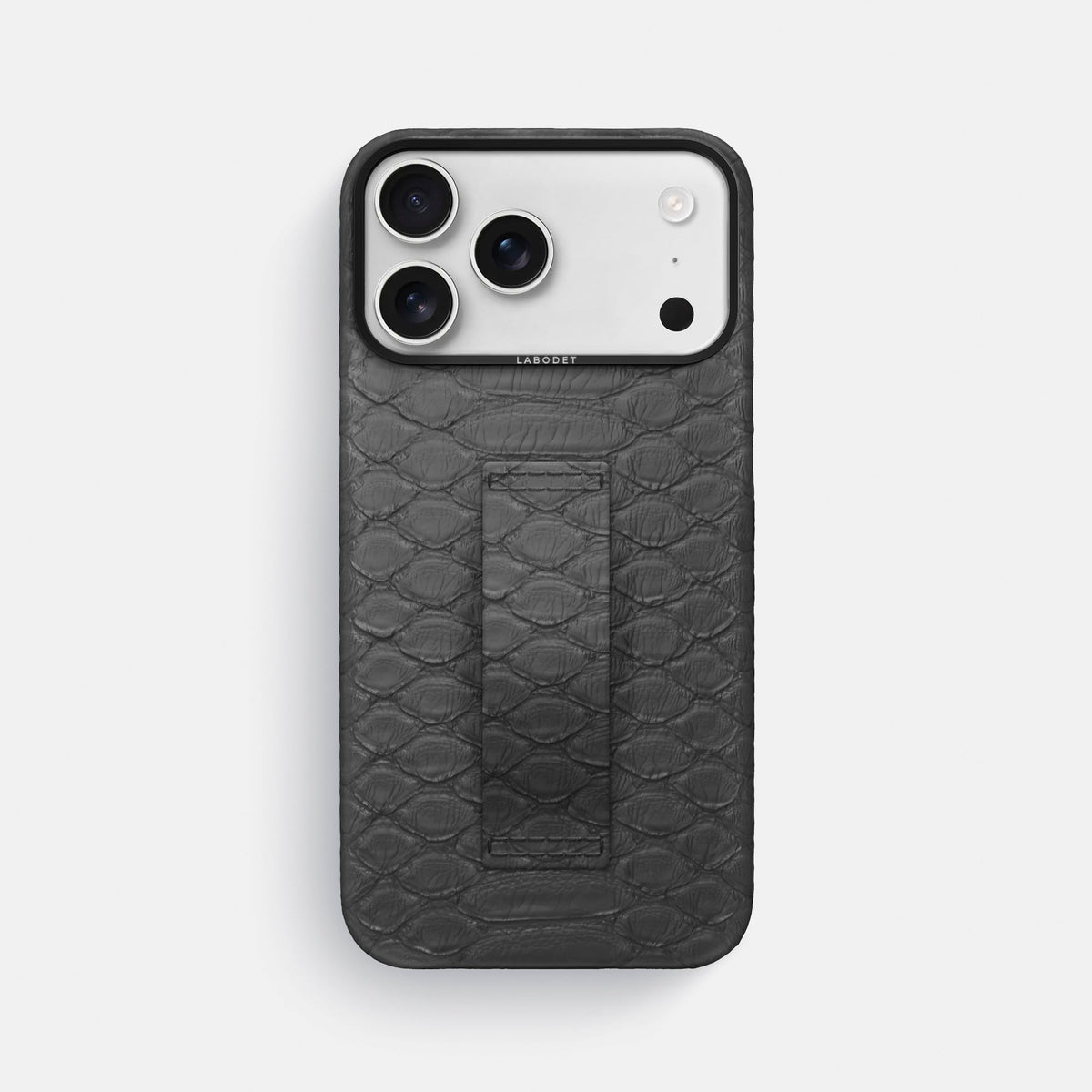 Finger Case For iPhone 18 Pro Max In Python -1 | Grey-Black