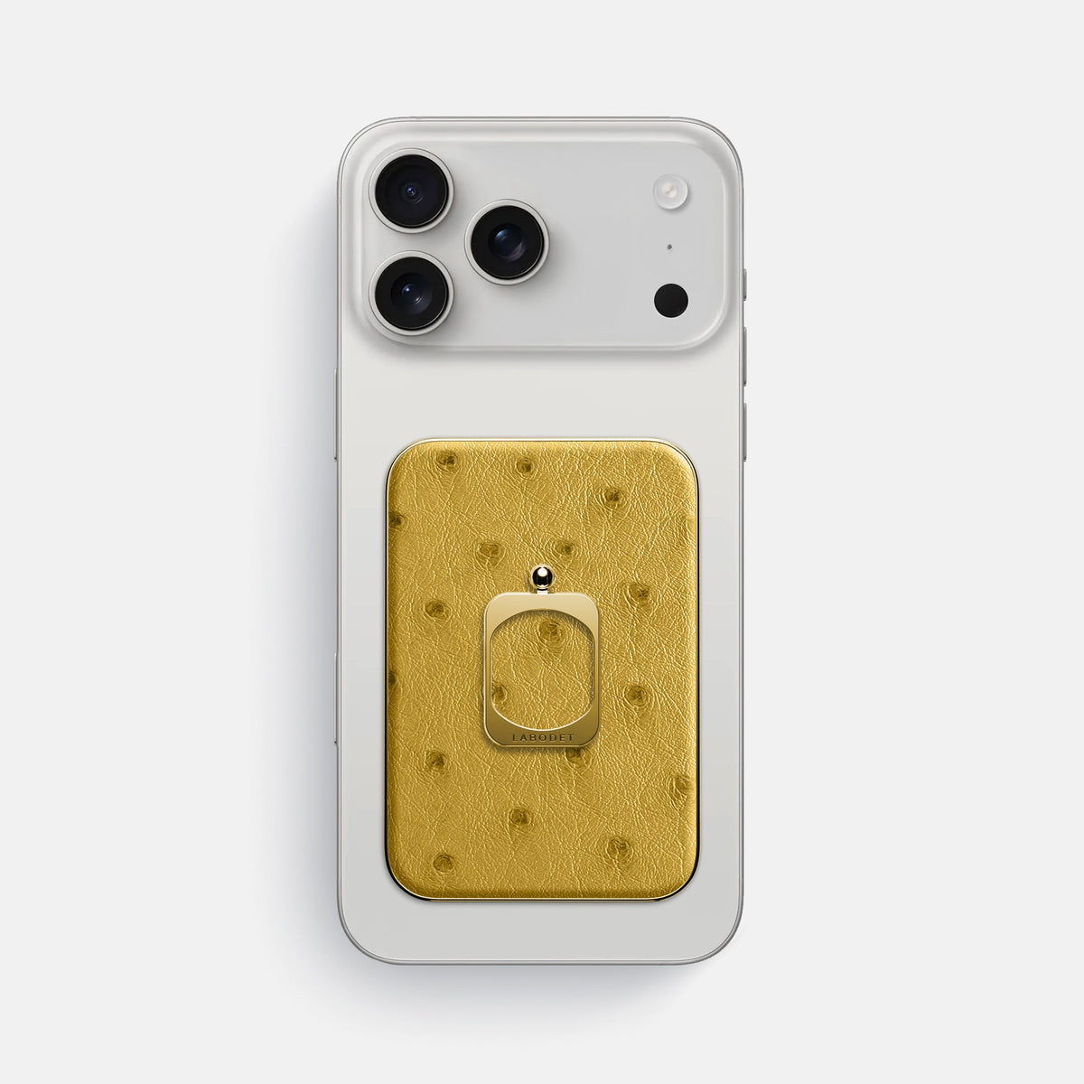 MagSafe Ring For iPhone 18 Pro Max In Ostrich -2 | Gold-Gold