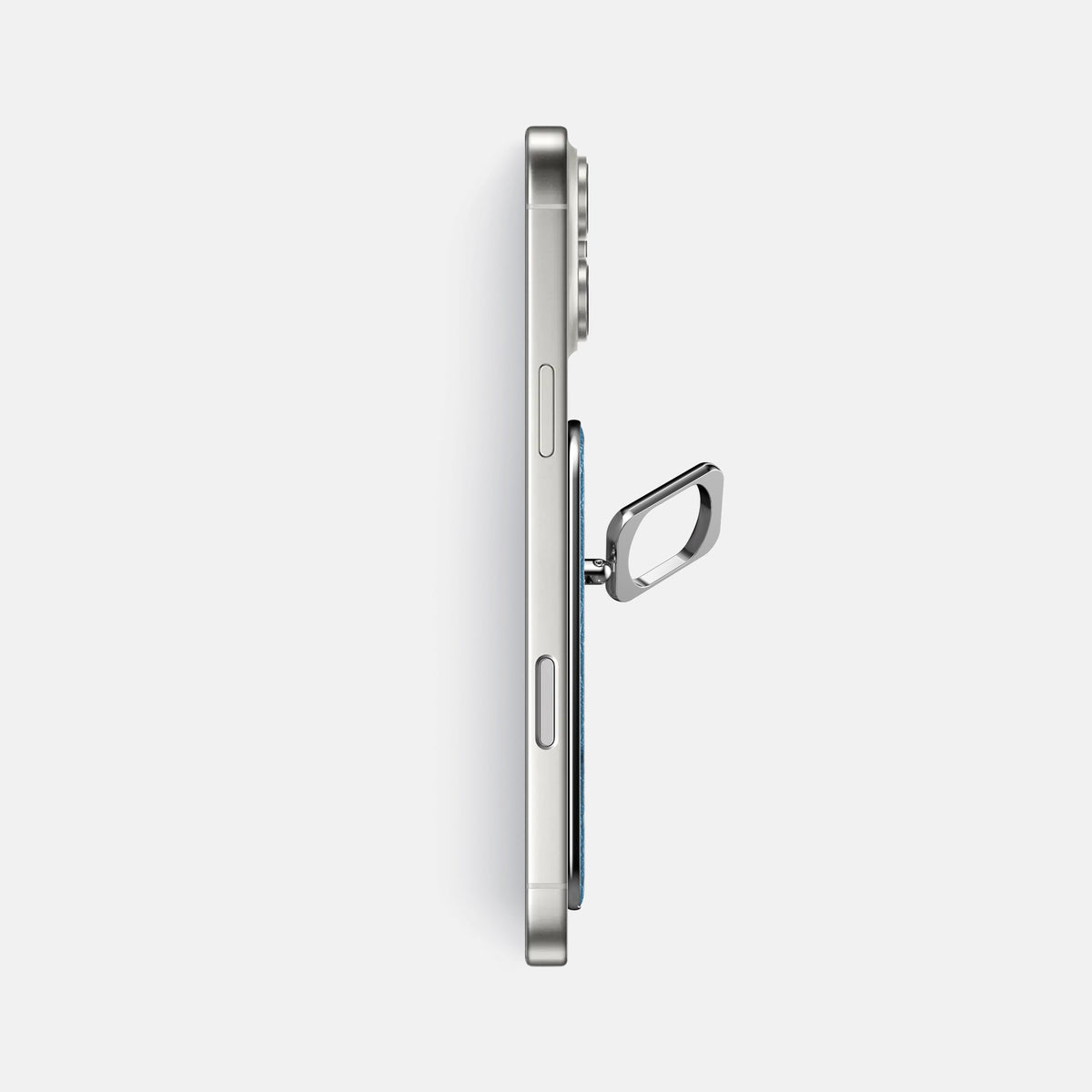 MagSafe Ring For iPhone 18 Pro Max In Ostrich -3 | Blue-Jeans-Steel