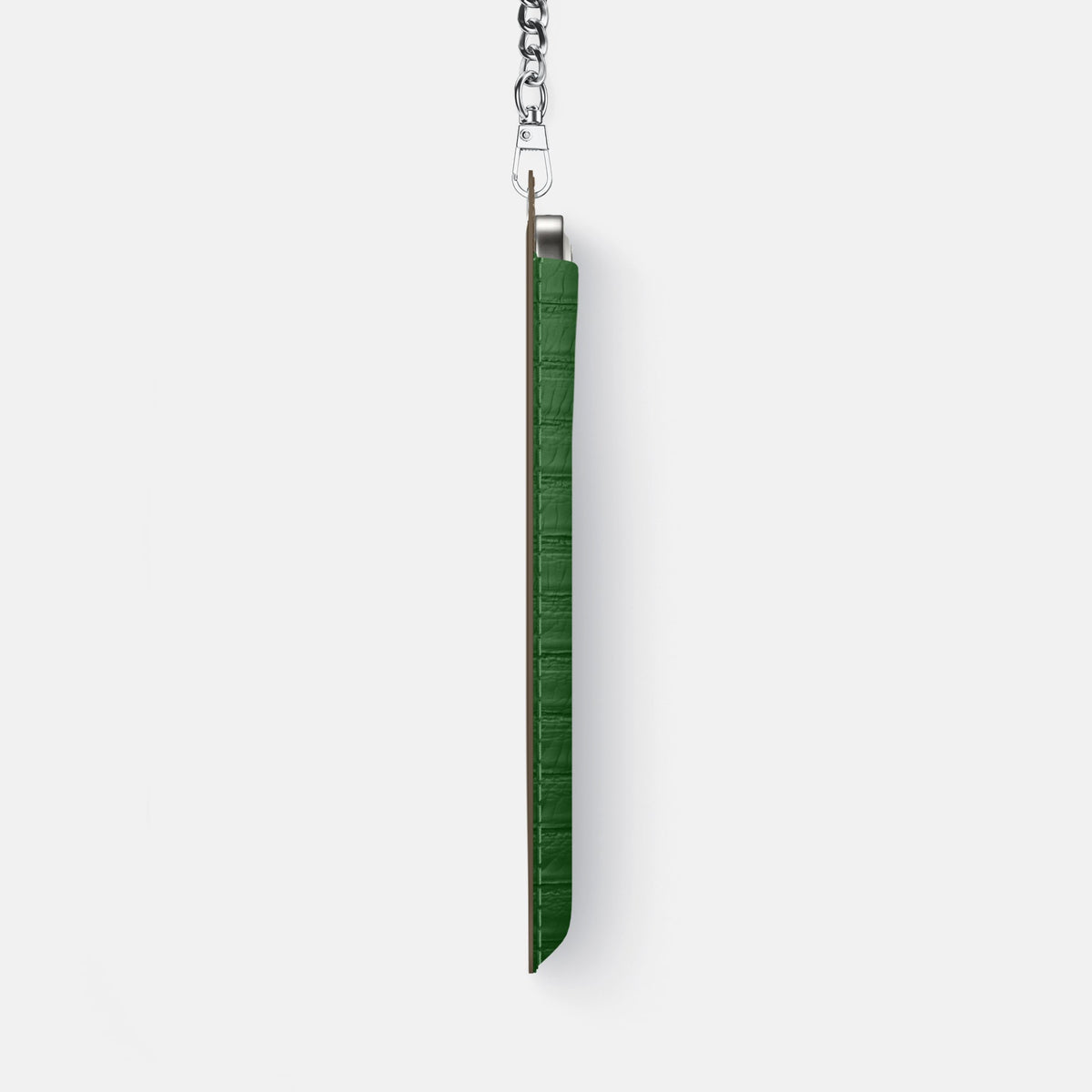 Crossbody Bag For iPhone 18 Pro Max In Python -4 | Green-Steel