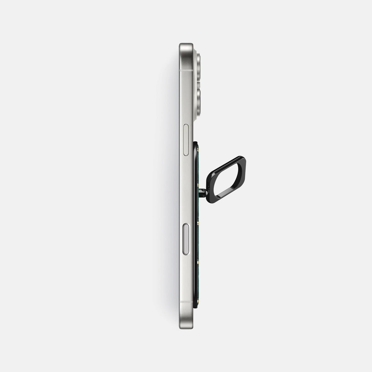 MagSafe Ring For iPhone 18 Pro Max In Patina Alligator -3 | Cambridge-Black
