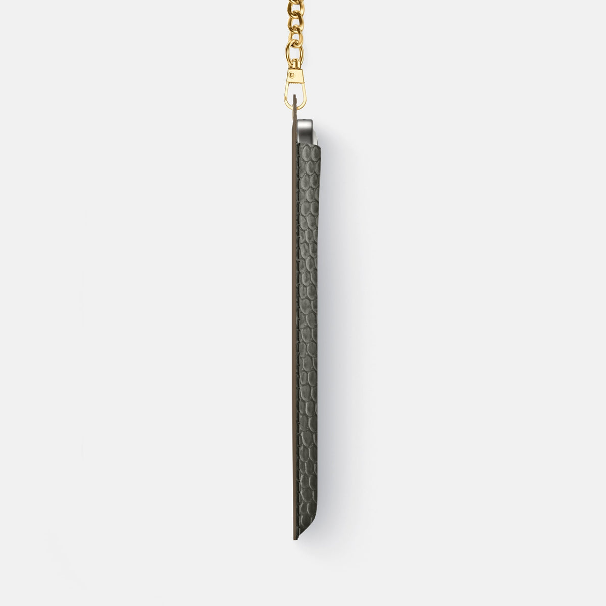 Crossbody Bag For iPhone 18 Pro Max In Lizard -4 | Grey-Gold