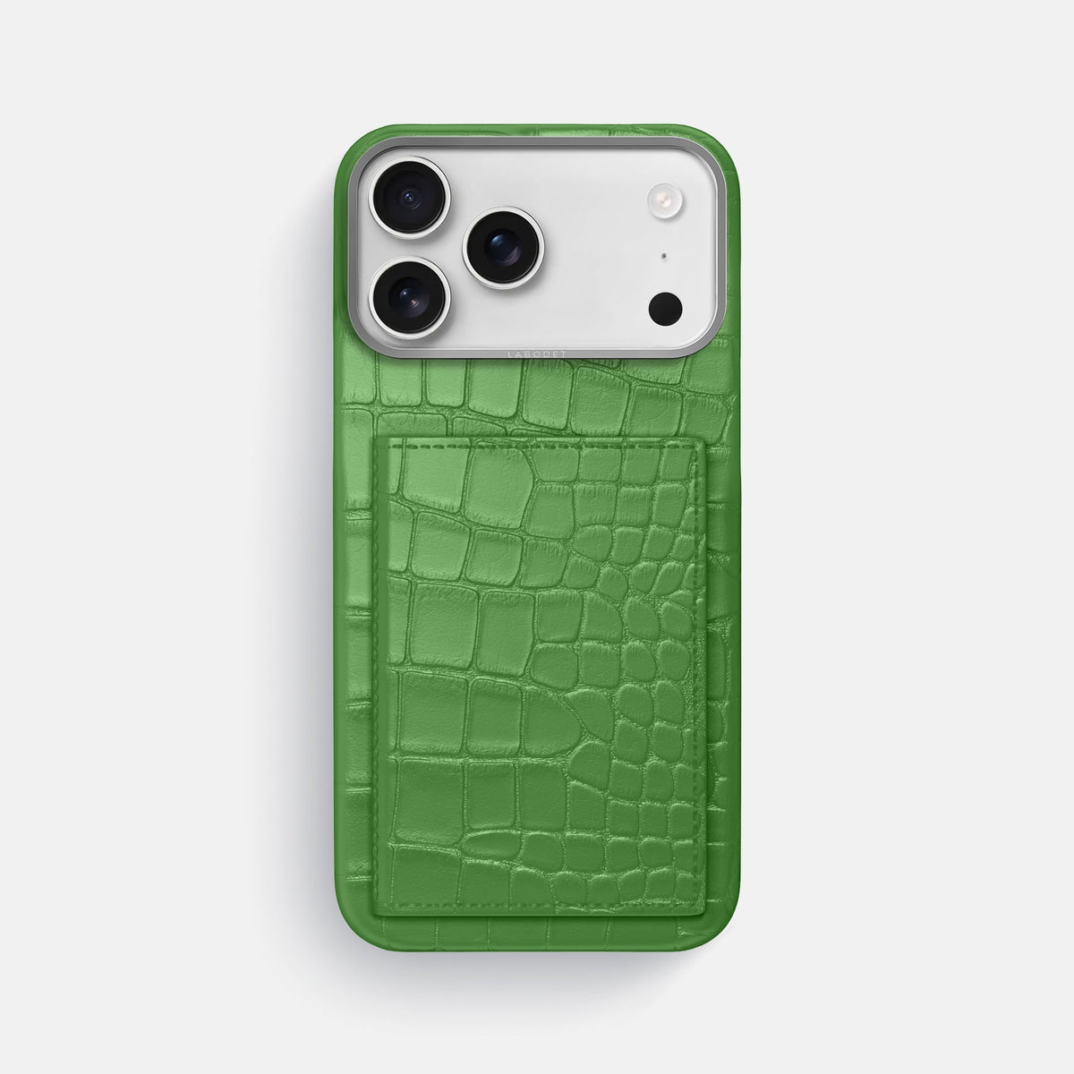 Bi-Fold Case For iPhone 18 Pro Max In Alligator -1 | Apple-Green-Steel