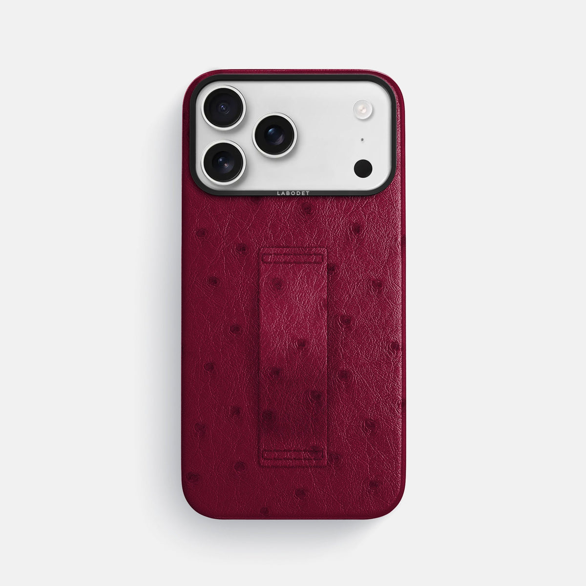 Finger Case For iPhone 18 Pro Max In Ostrich -1 | Bordeaux-Black