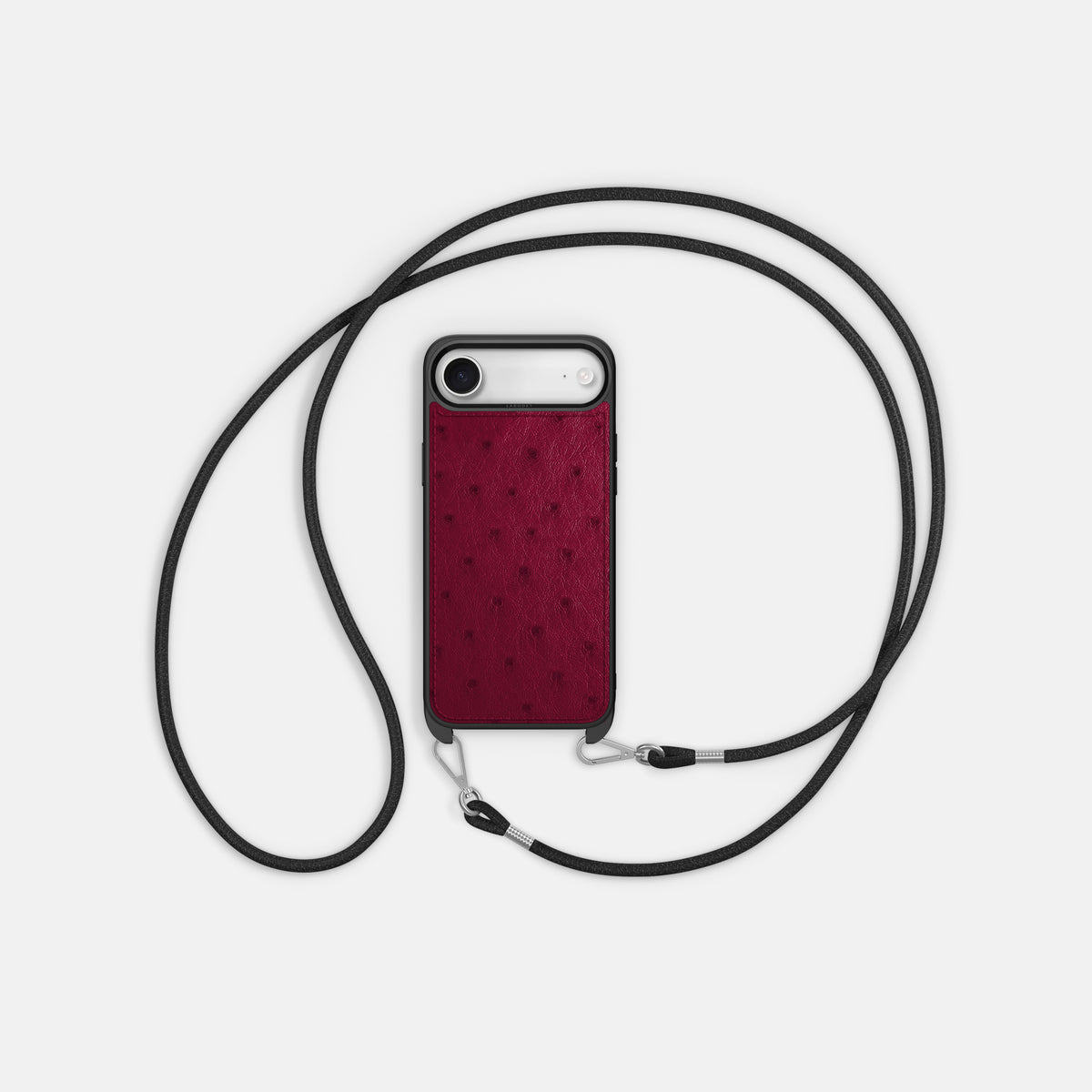 Crossbody Sport Case For iPhone 17 Air In Ostrich -5 | Bordeaux
