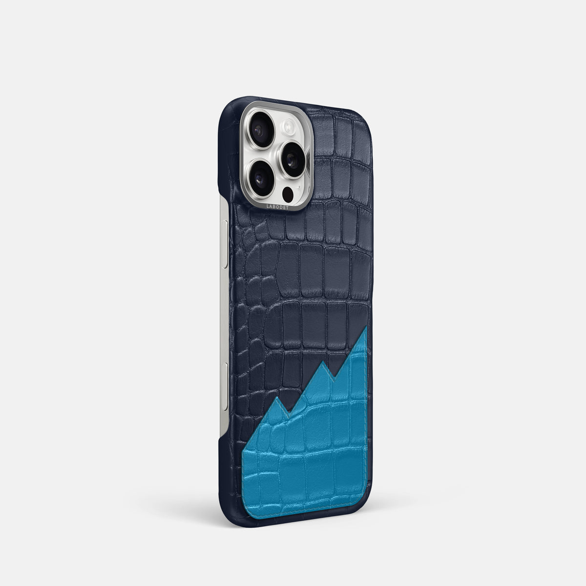 Classic Case With UpOnly For iPhone 16 Pro In Alligator -2 | Navy-Blue-Steel
