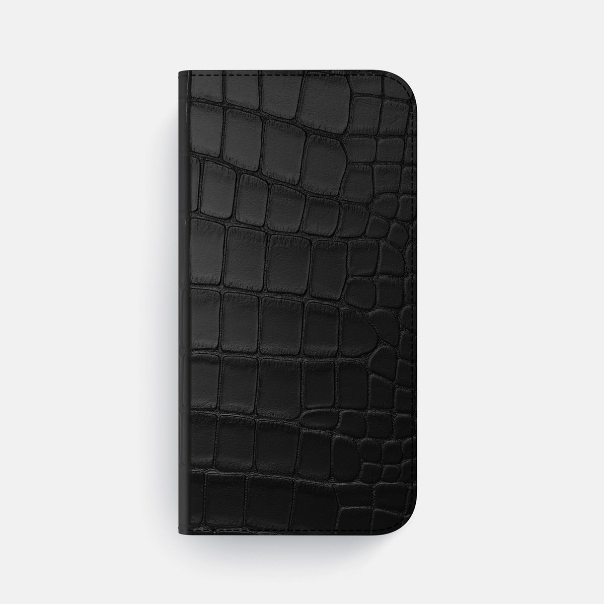 Folio Case For iPhone 18 Pro Max In Alligator -4 | Black-Gold