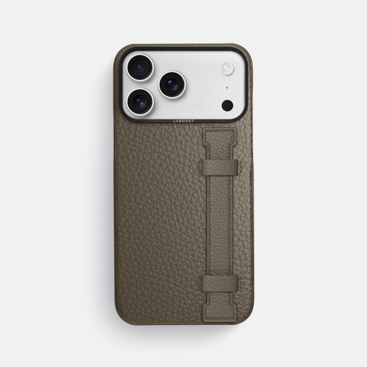 Handle Case For iPhone 18 Pro Max In Calf -1 | Taupe-Black