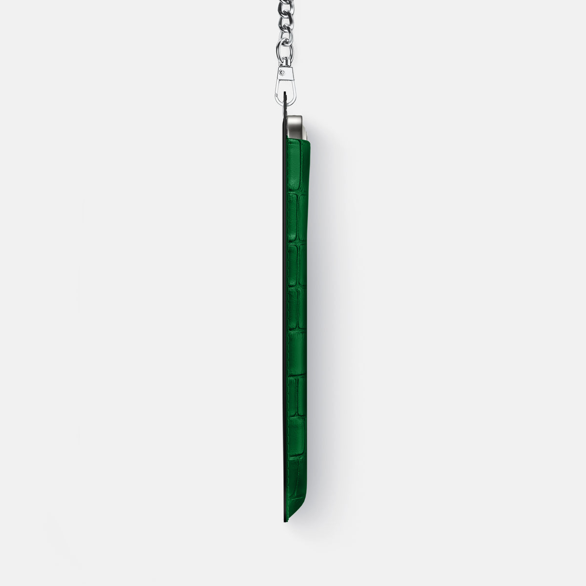 Crossbody Bag For iPhone 17 Pro In Alligator -4 | Forest-Green-Steel