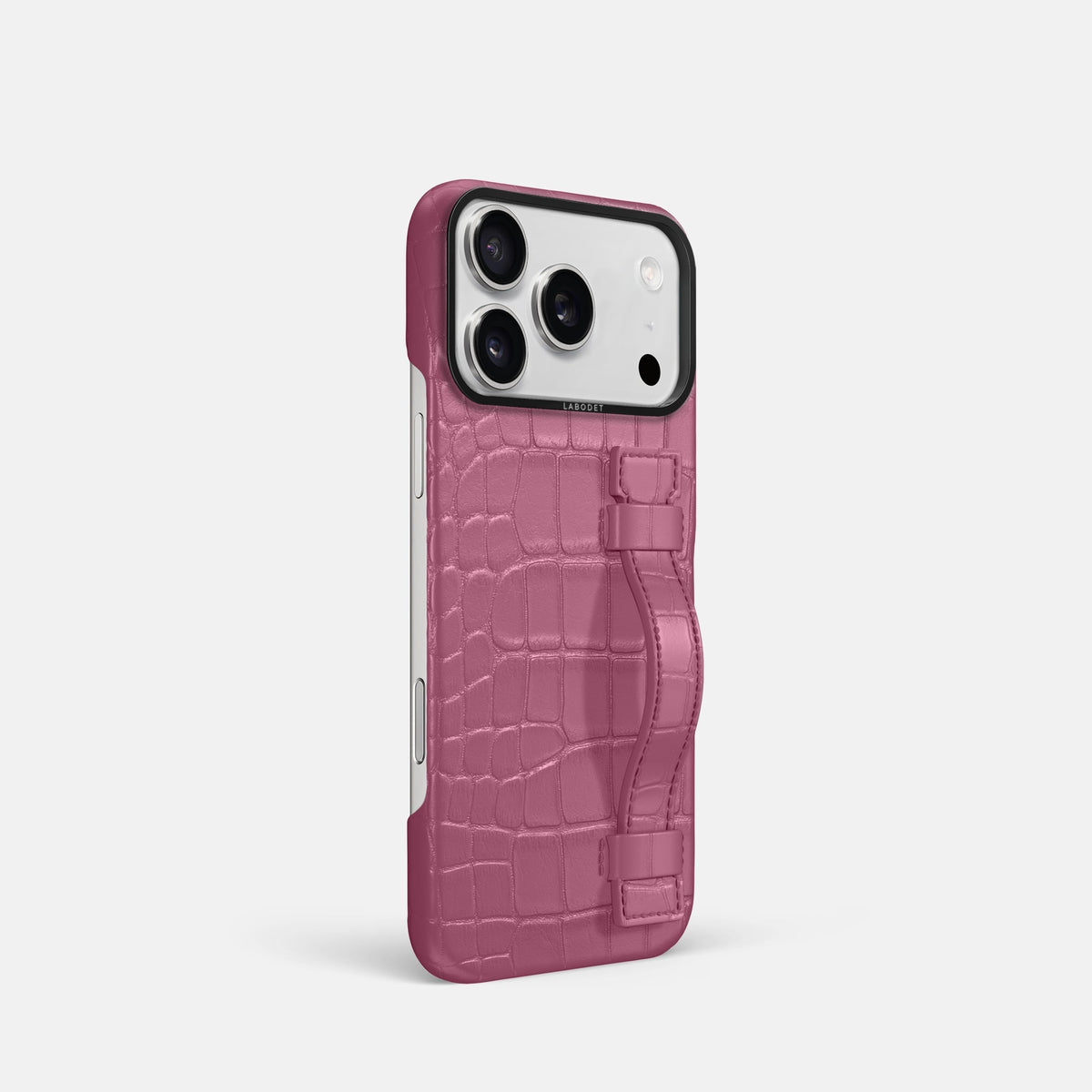 Handle Case For iPhone 18 Pro In Alligator -2 | Pink-Lagoon-Black