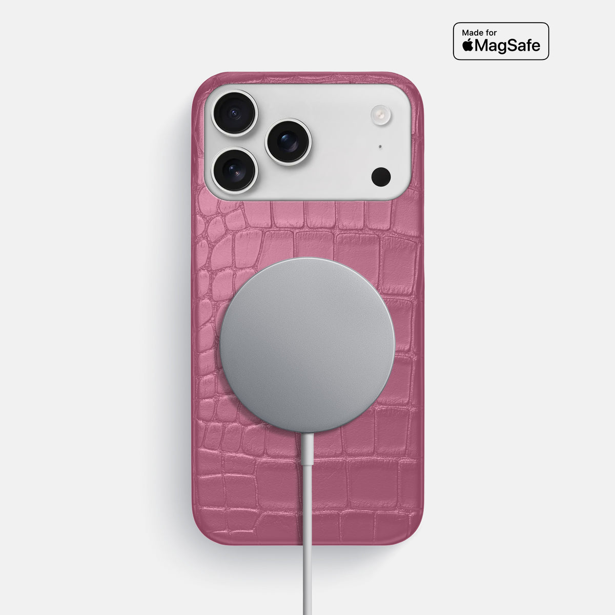 Slim Case For iPhone 17 Pro Max In Alligator -5 | Pink-Lagoon