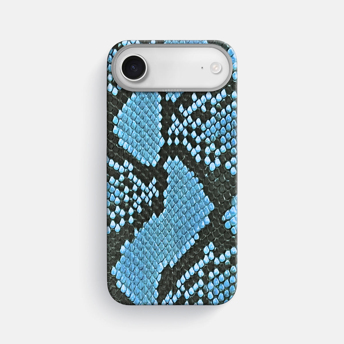 Classic Case For iPhone 17 Air In Deluxe Python -1 | Pacific-Blue-Steel