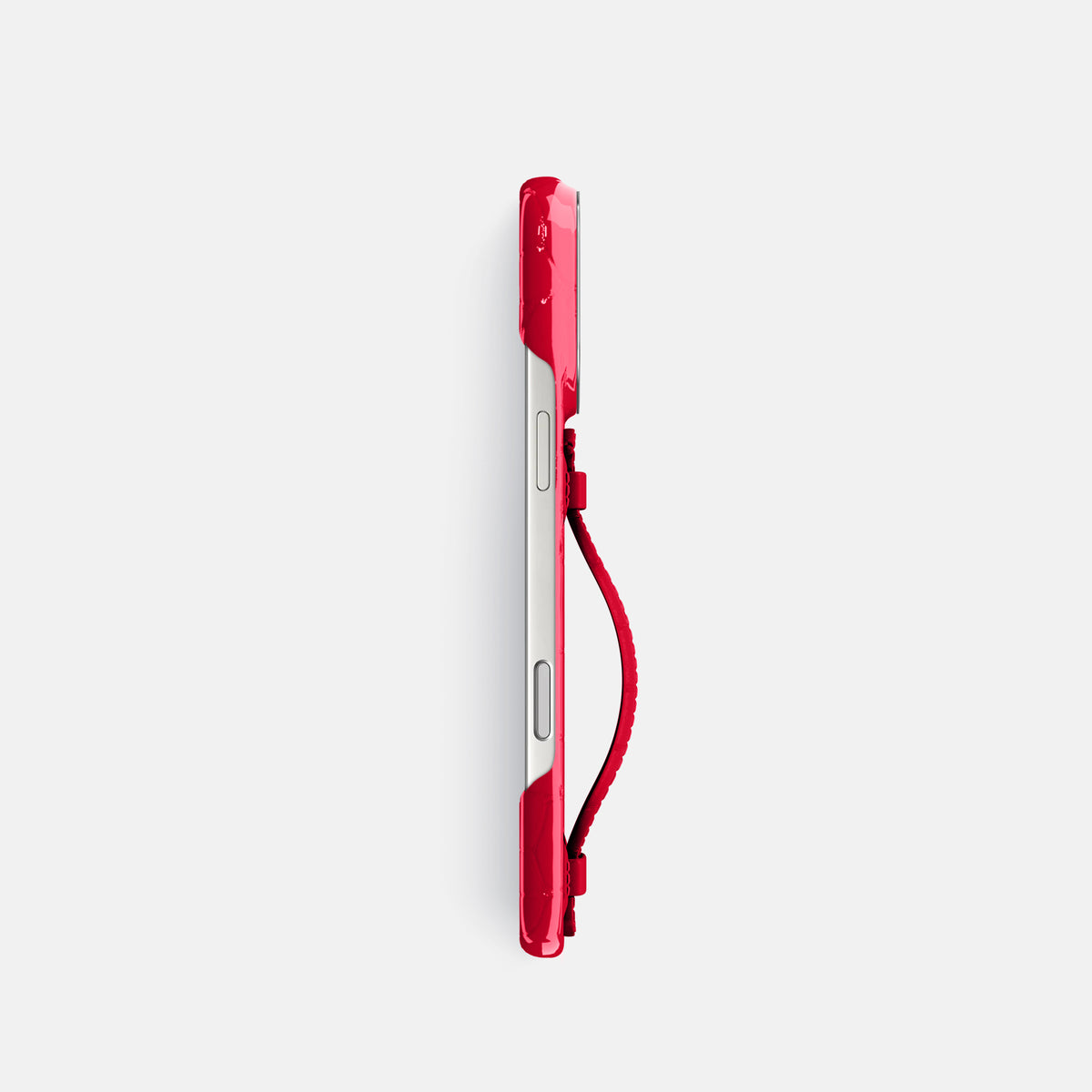 Center Handle For iPhone 17 Pro In Shiny Alligator -2 | Cherry-Steel