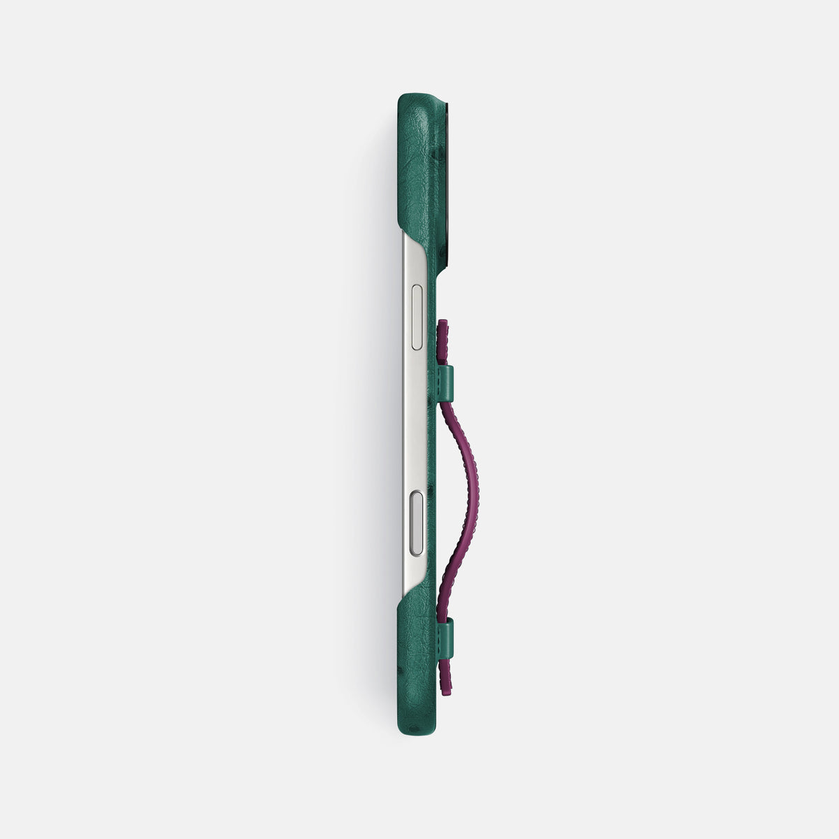 Handle Case Coloré For iPhone 17 Pro Max In Ostrich -3 | Forest-Green-Black