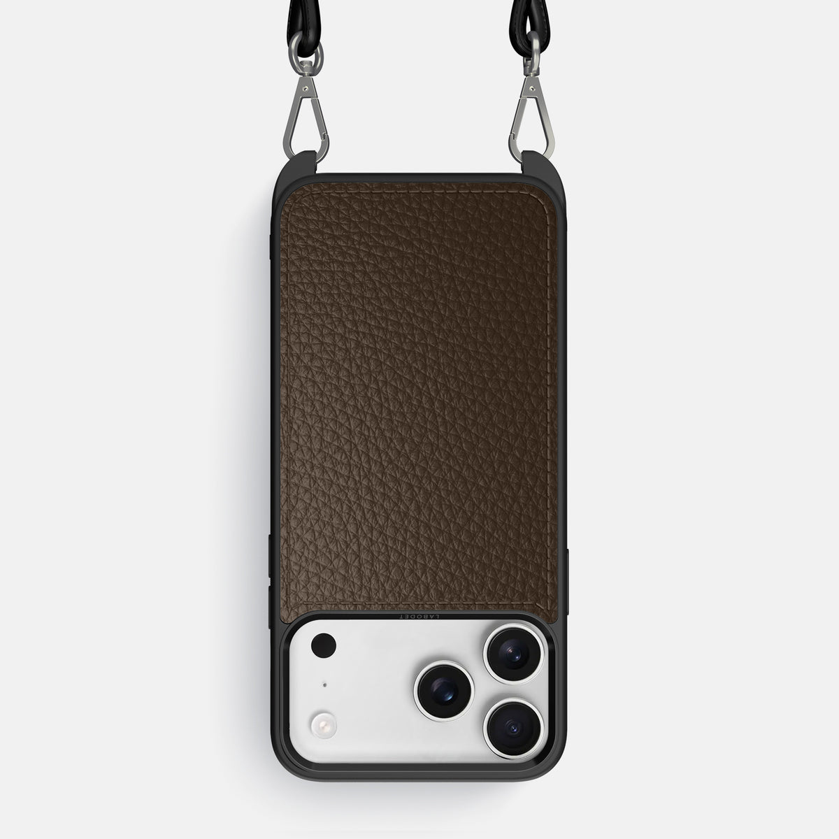Crossbody Sport Case For iPhone 17 Pro Max In Calf -1 | Dark-Brown