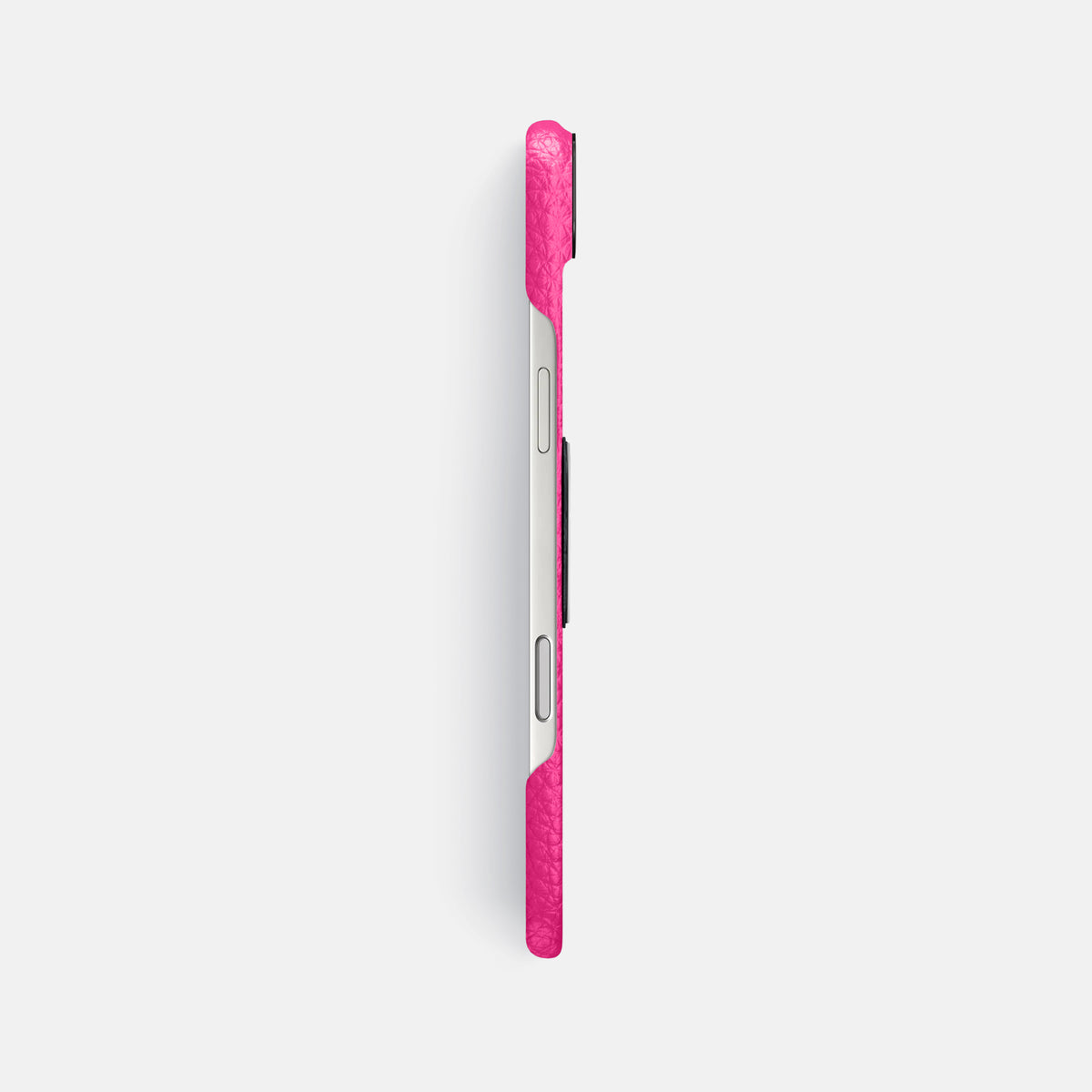 Classic Case With Titanium Skull For iPhone 17 Air In Calf -3 | Magenta-Black
