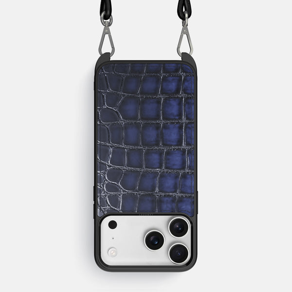 Crossbody Sport Case For iPhone 17 Pro Max In Patina Alligator