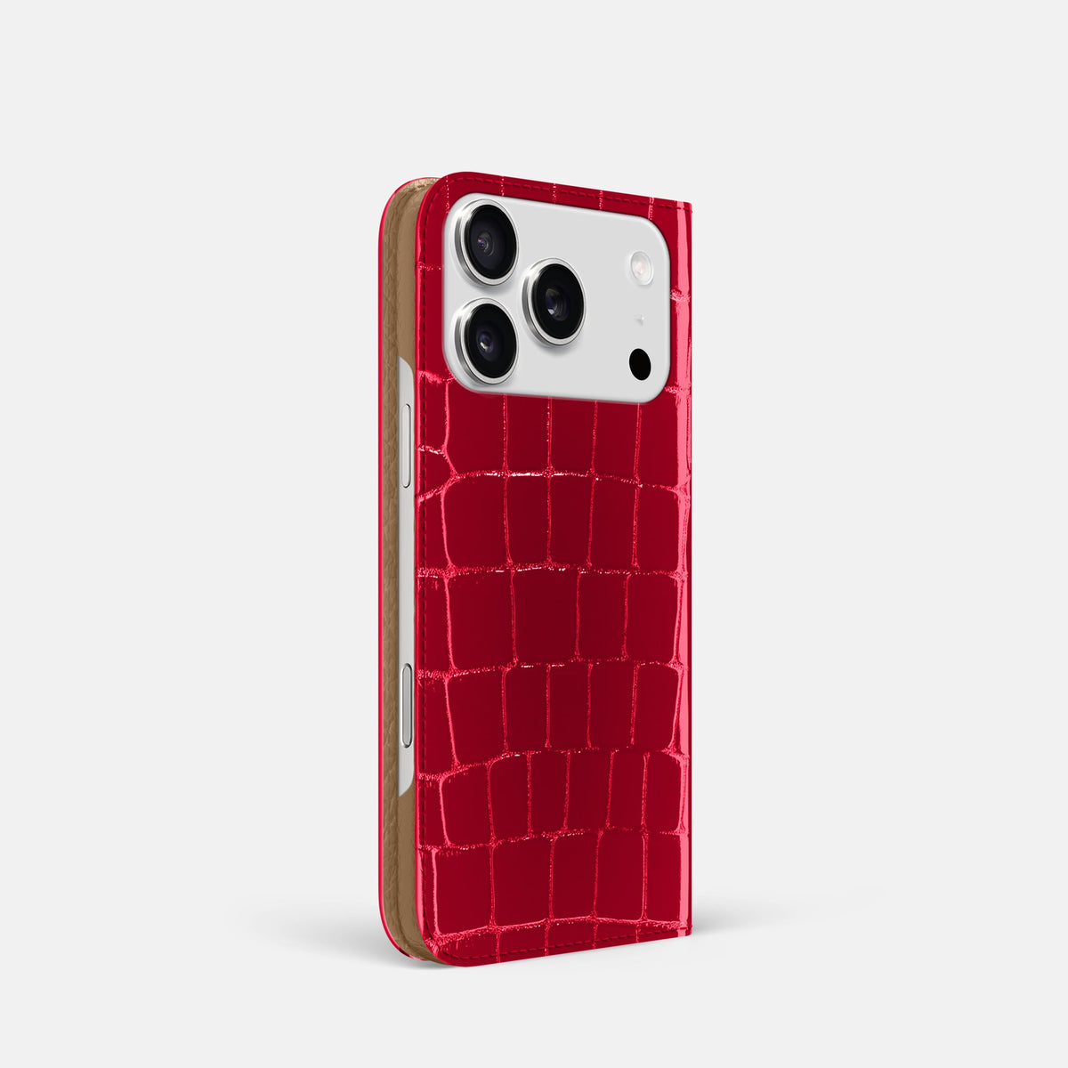 Folio Slim Case For iPhone 18 Pro In Shiny Alligator -1 | Cherry