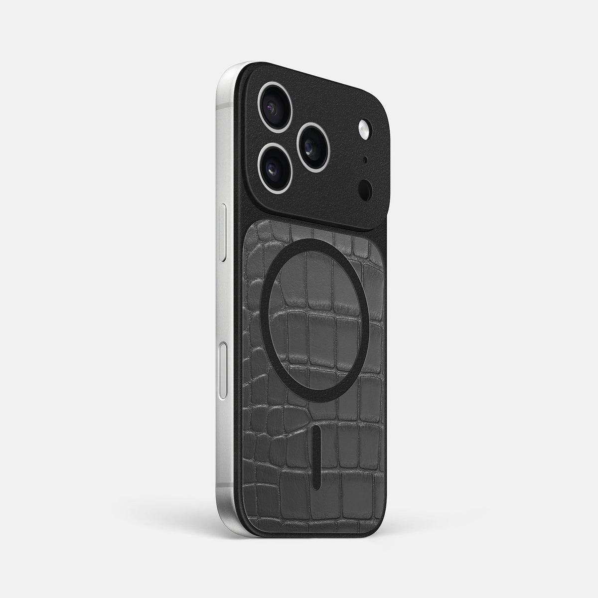 MagSafe Mask For iPhone 18 Pro Max In Alligator -2 | Grey