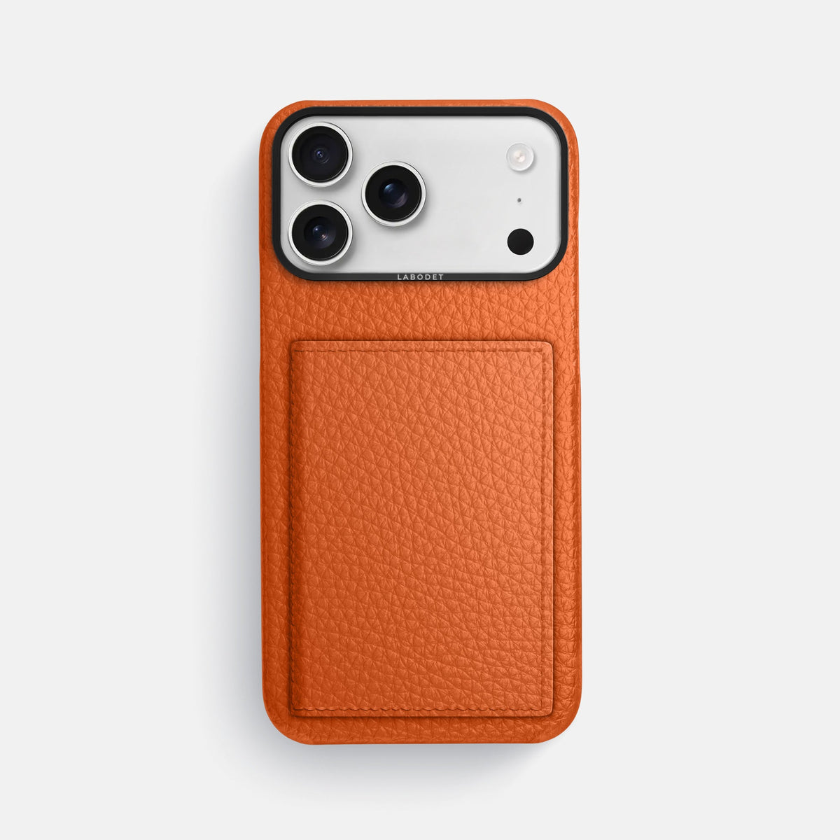 Bi-Fold Case For iPhone 18 Pro Max In Calf -1 | Orange-Black