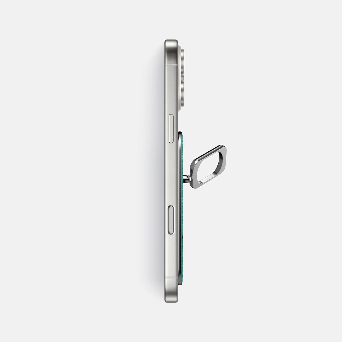 MagSafe Ring For iPhone 18 Pro Max In Ostrich -3 | Turquoise-Steel