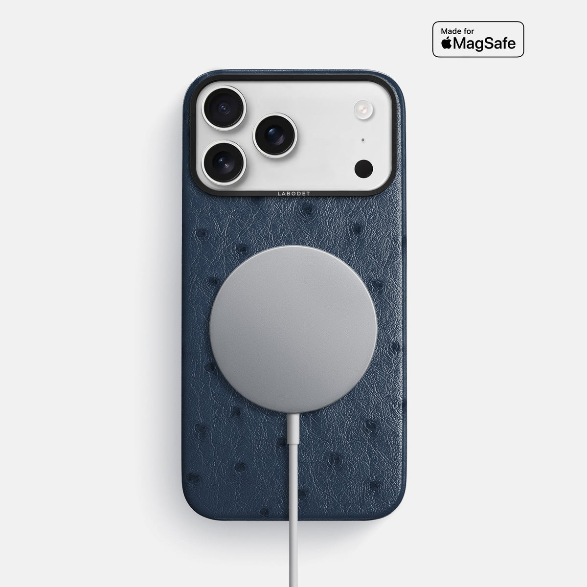 Classic Case For iPhone 18 Pro Max In Ostrich -5 | Navy-Blue-Black
