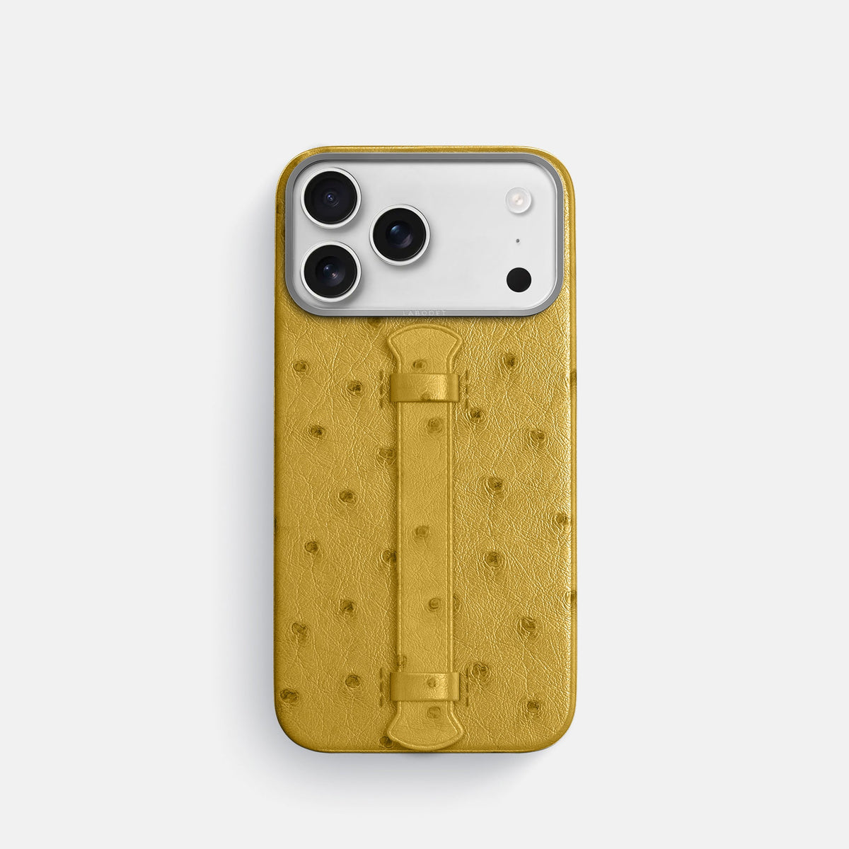 Center Handle For iPhone 18 Pro In Ostrich -1 | Gold-Steel