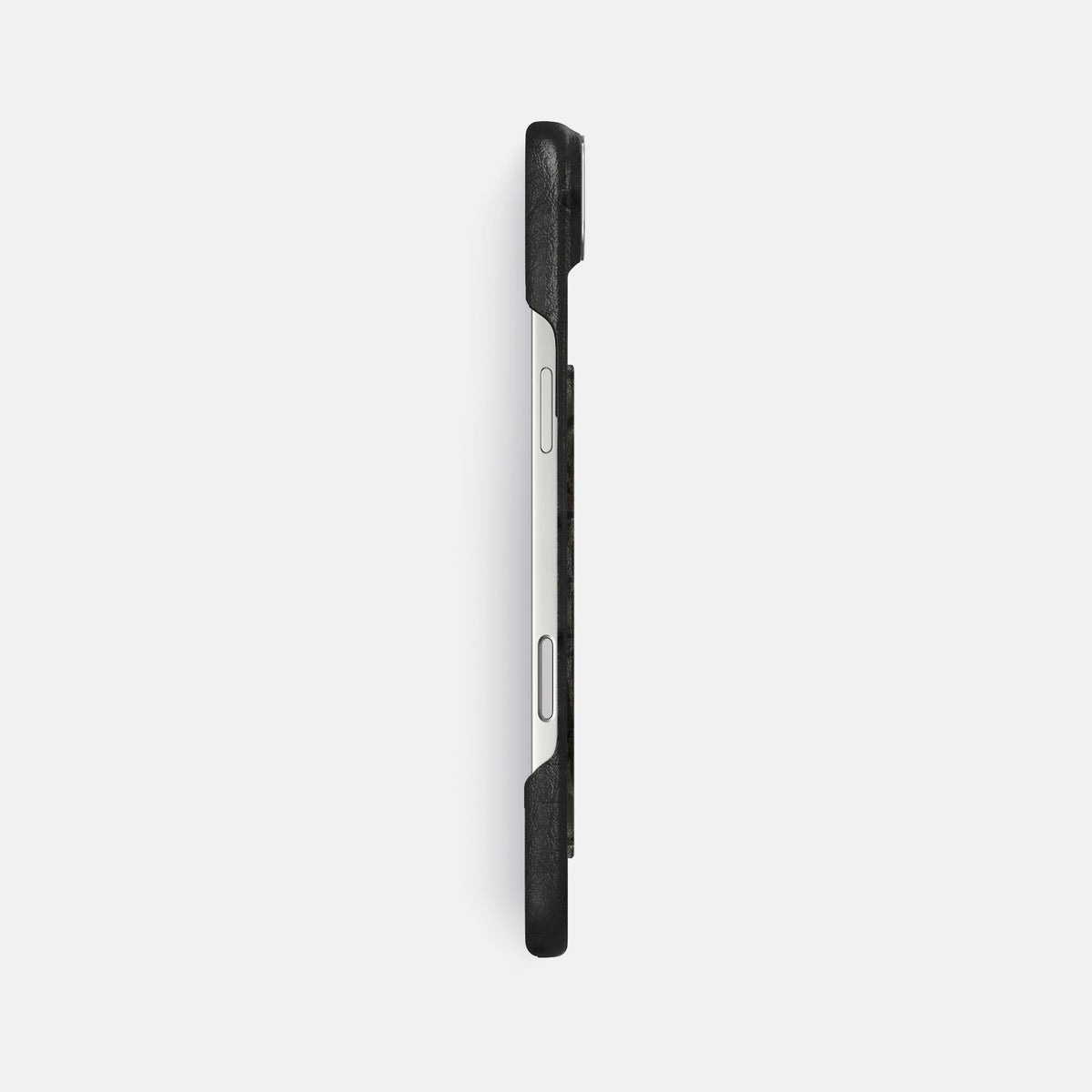 Classic Case With Carbon Dragon For iPhone 17 Air In Ostrich -3 | Black-Steel