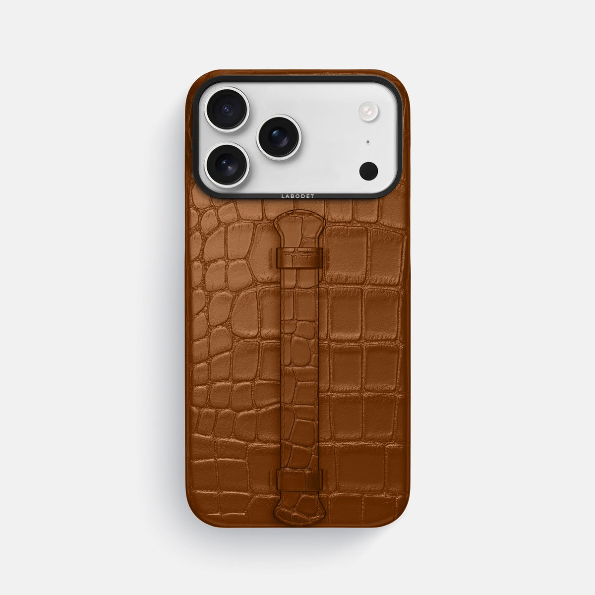 Center Handle For iPhone 18 Pro Max In Alligator -1 | Honey-Black