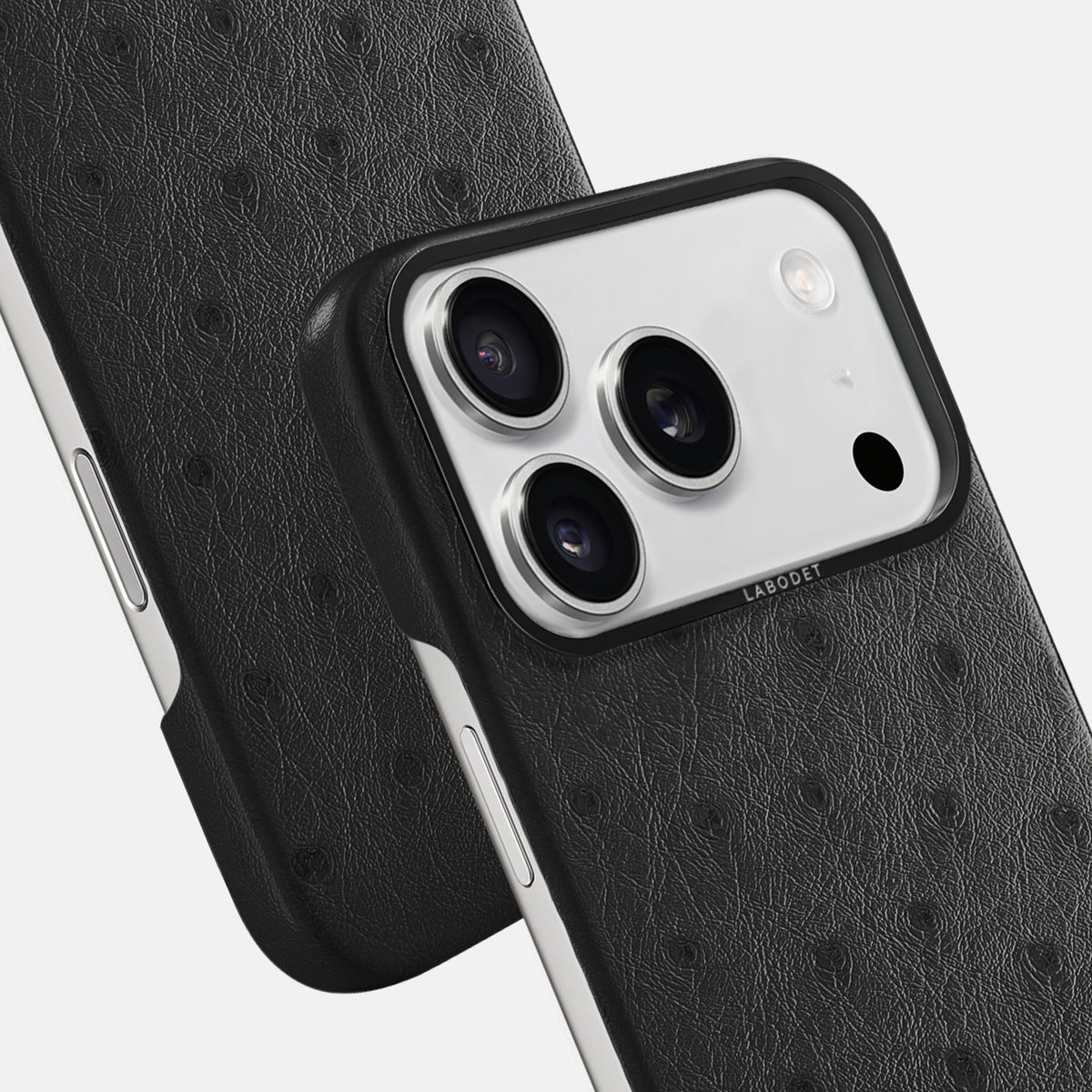 Classic Case For iPhone 17 Pro Max In Ostrich -6 | Black-Black