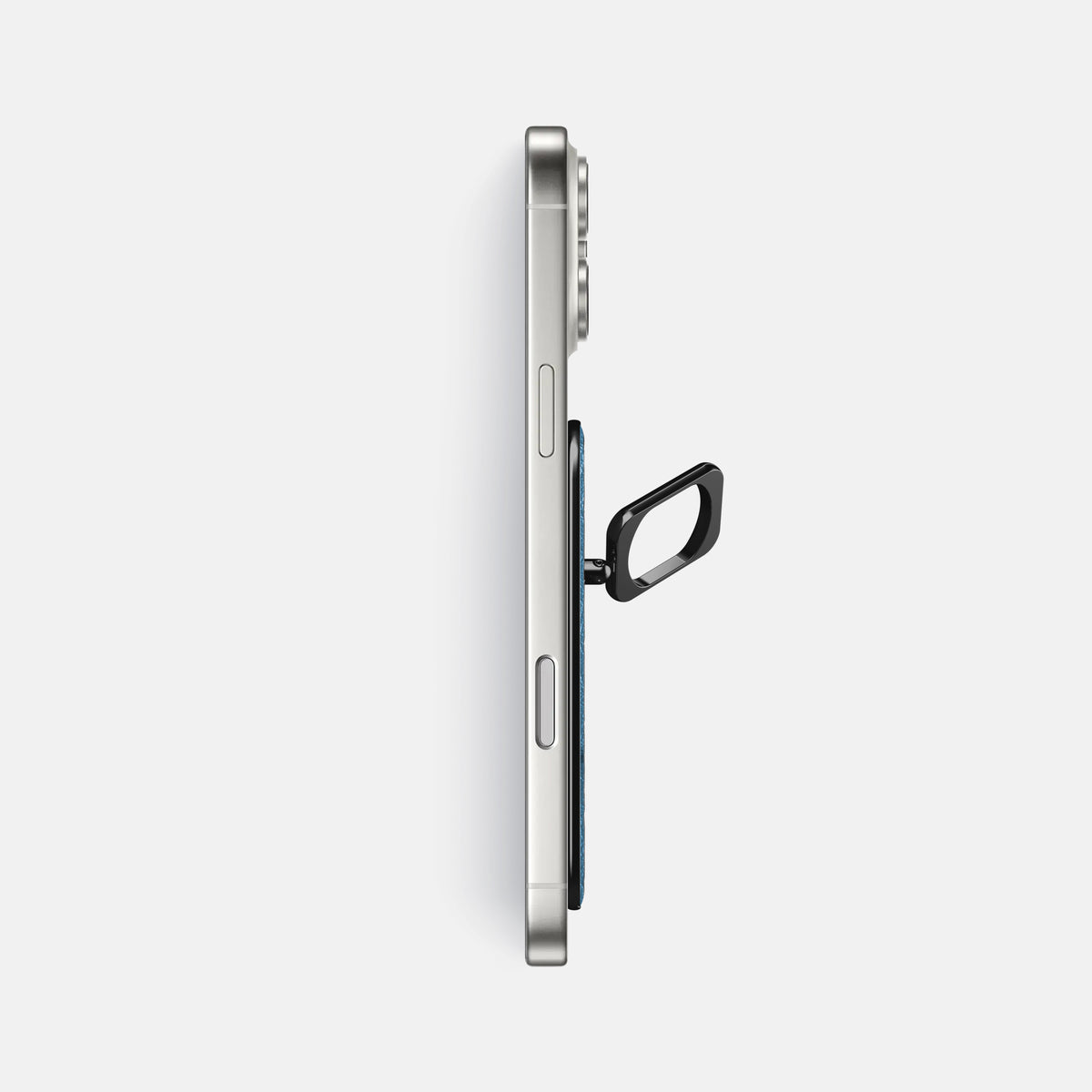 MagSafe Ring For iPhone 17 Pro Max In Ostrich -3 | Blue-Jeans-Black