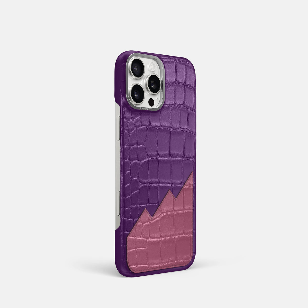 Classic Case With UpOnly For iPhone 16 Pro In Alligator -2 | Purple-Steel