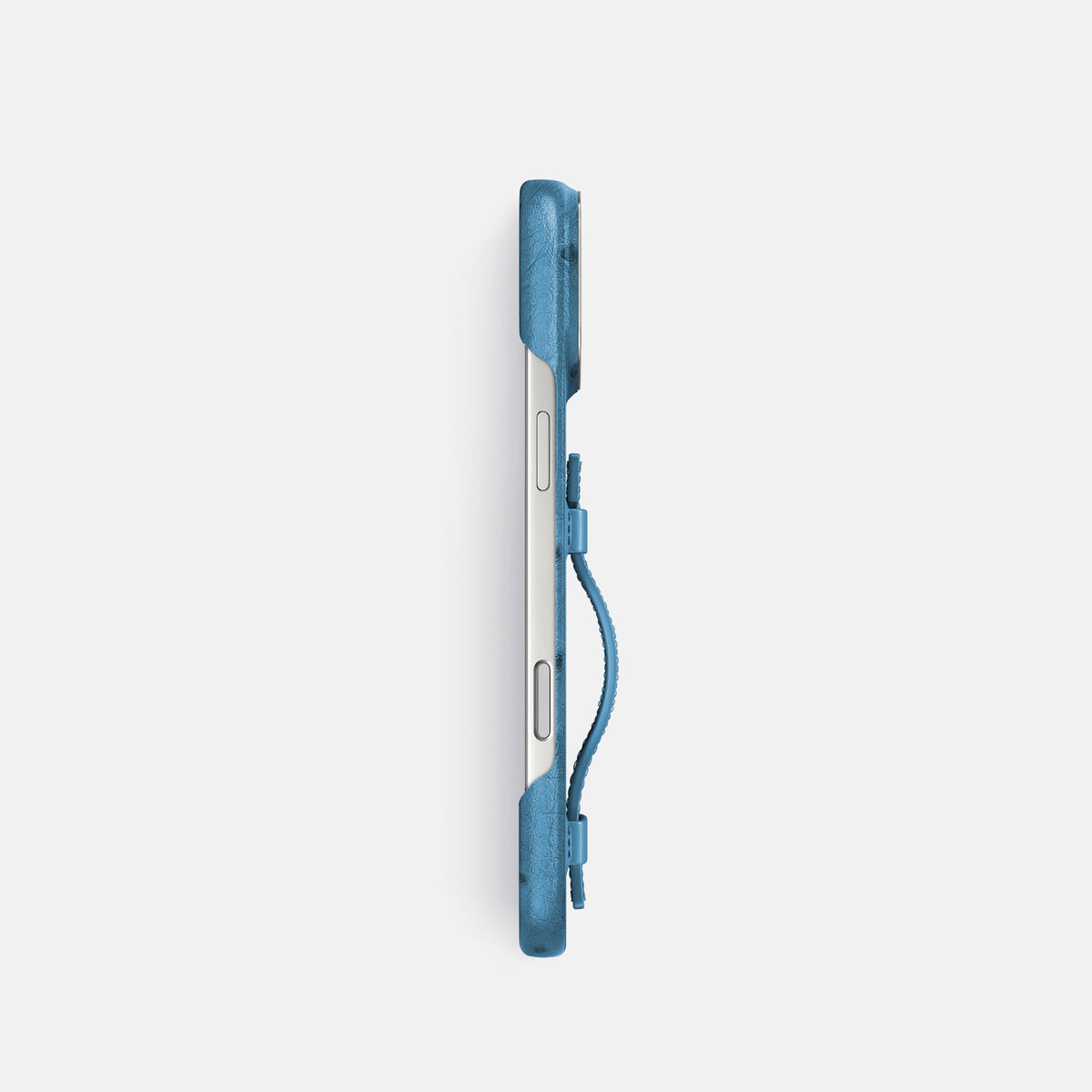 Handle Case For iPhone 18 Pro In Ostrich -3 | Blue-Jeans-Steel