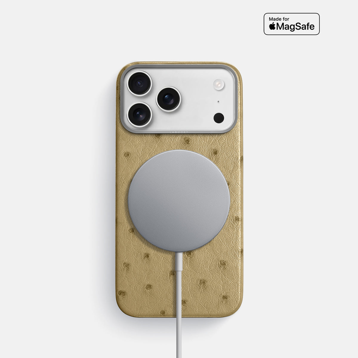 Classic Case For iPhone 17 Pro In Ostrich -5 | Desert-Sand-Steel