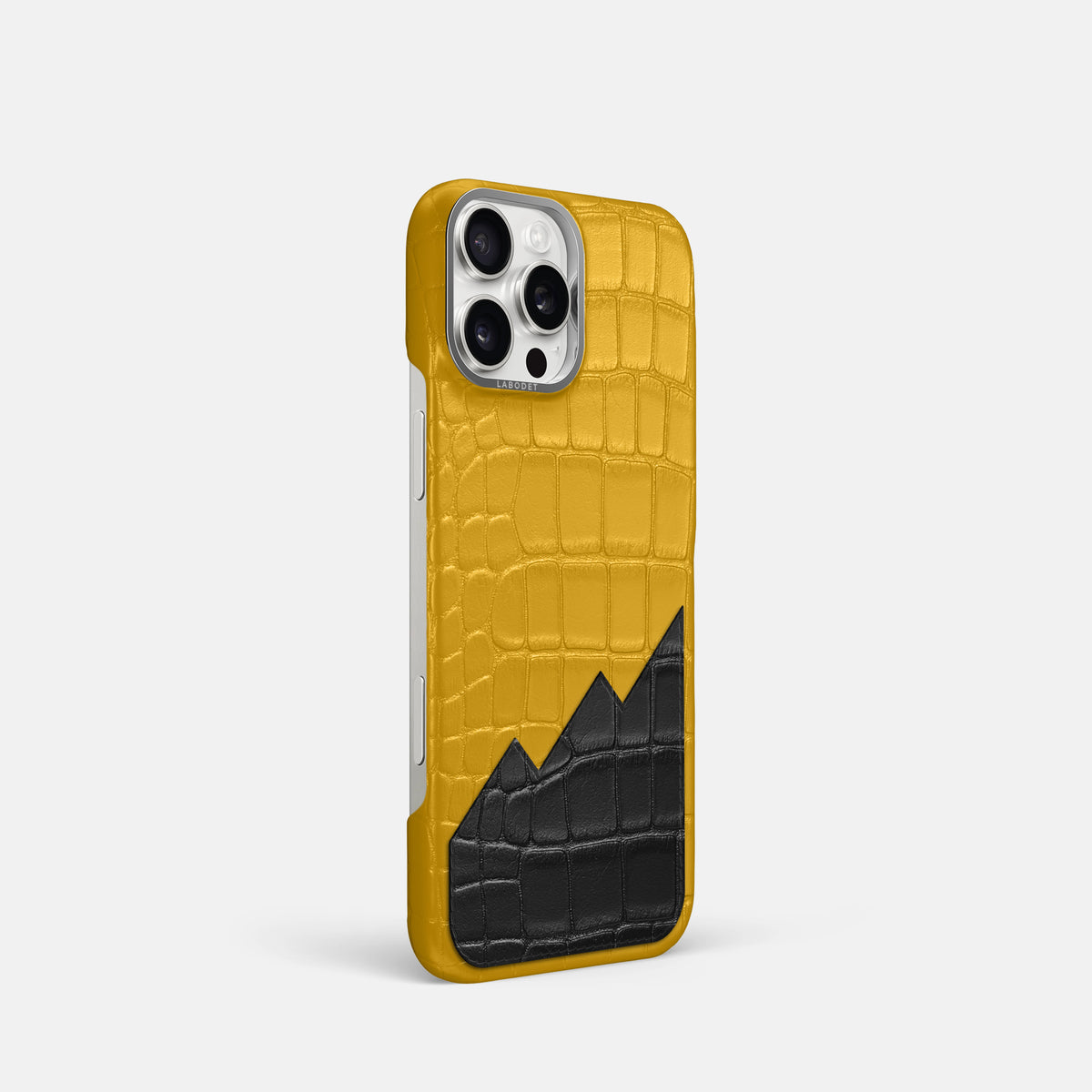 Classic Case With UpOnly For iPhone 16 Pro In Alligator -2 | Yellow-Steel