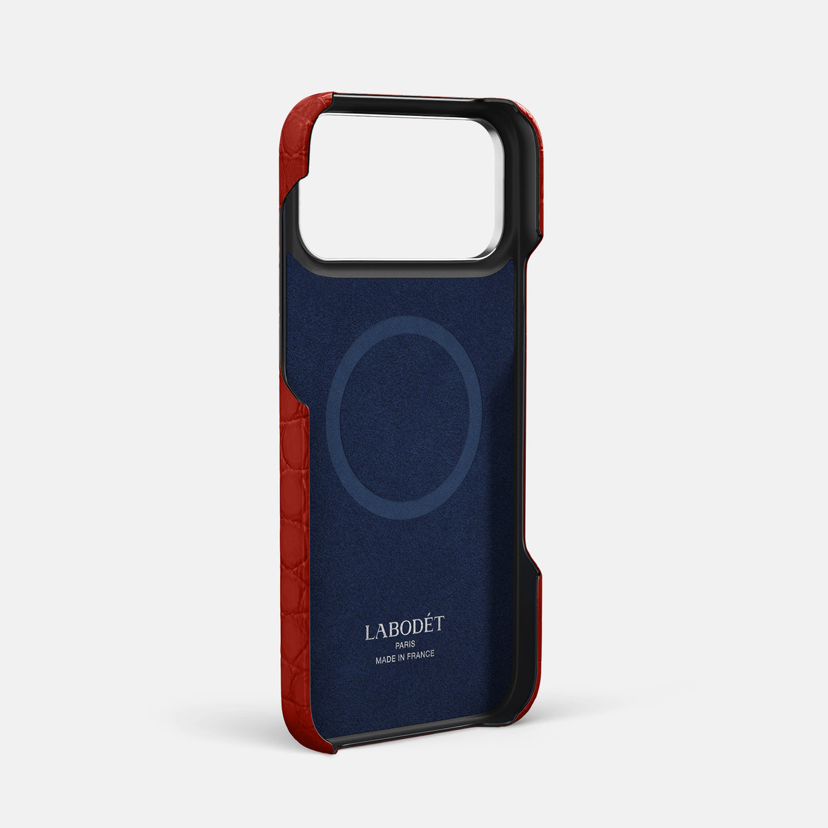 Finger Case For iPhone 17 Pro Max In Alligator -4 | Red-Steel
