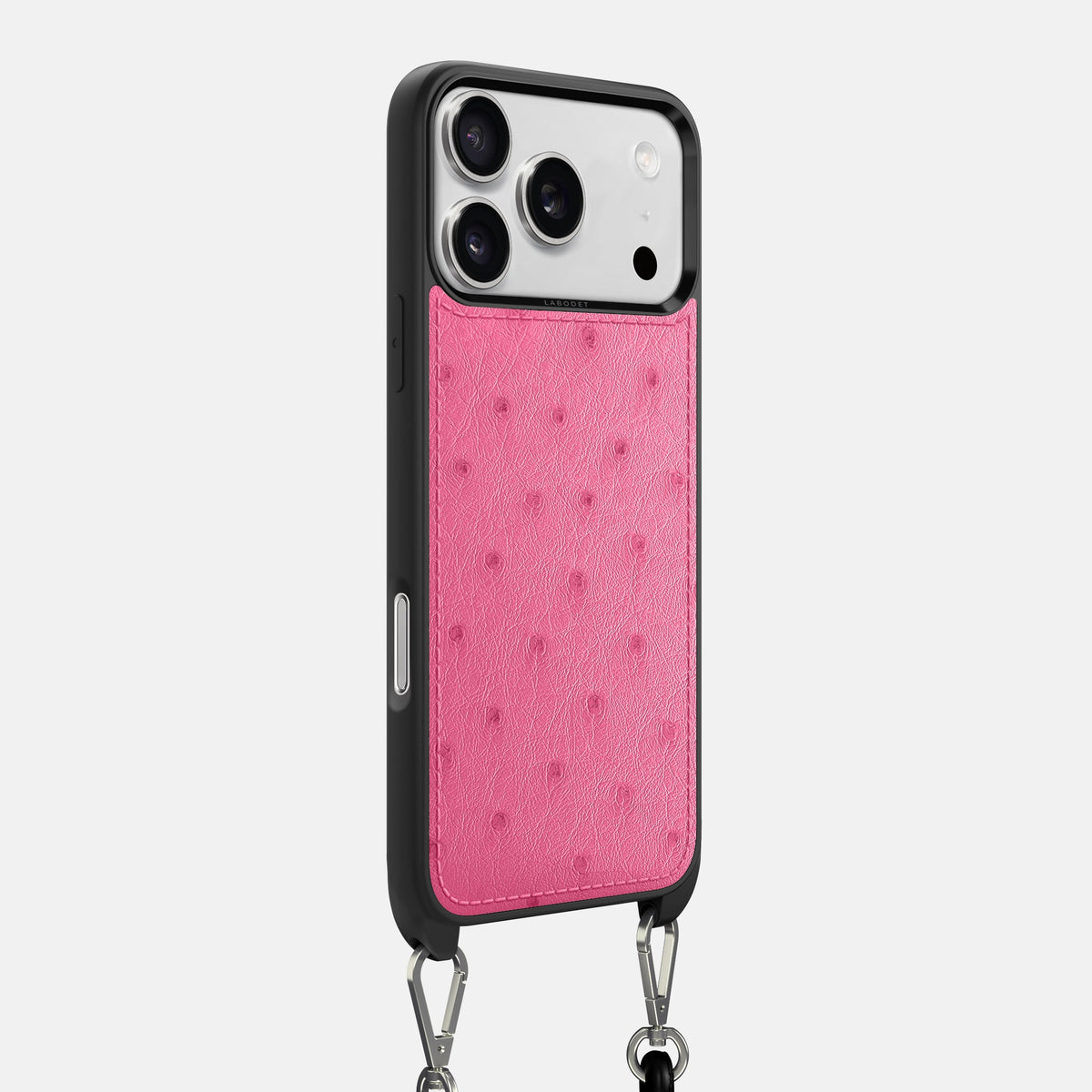 Crossbody Sport Case For iPhone 18 Pro Max In Ostrich -2 | Pink
