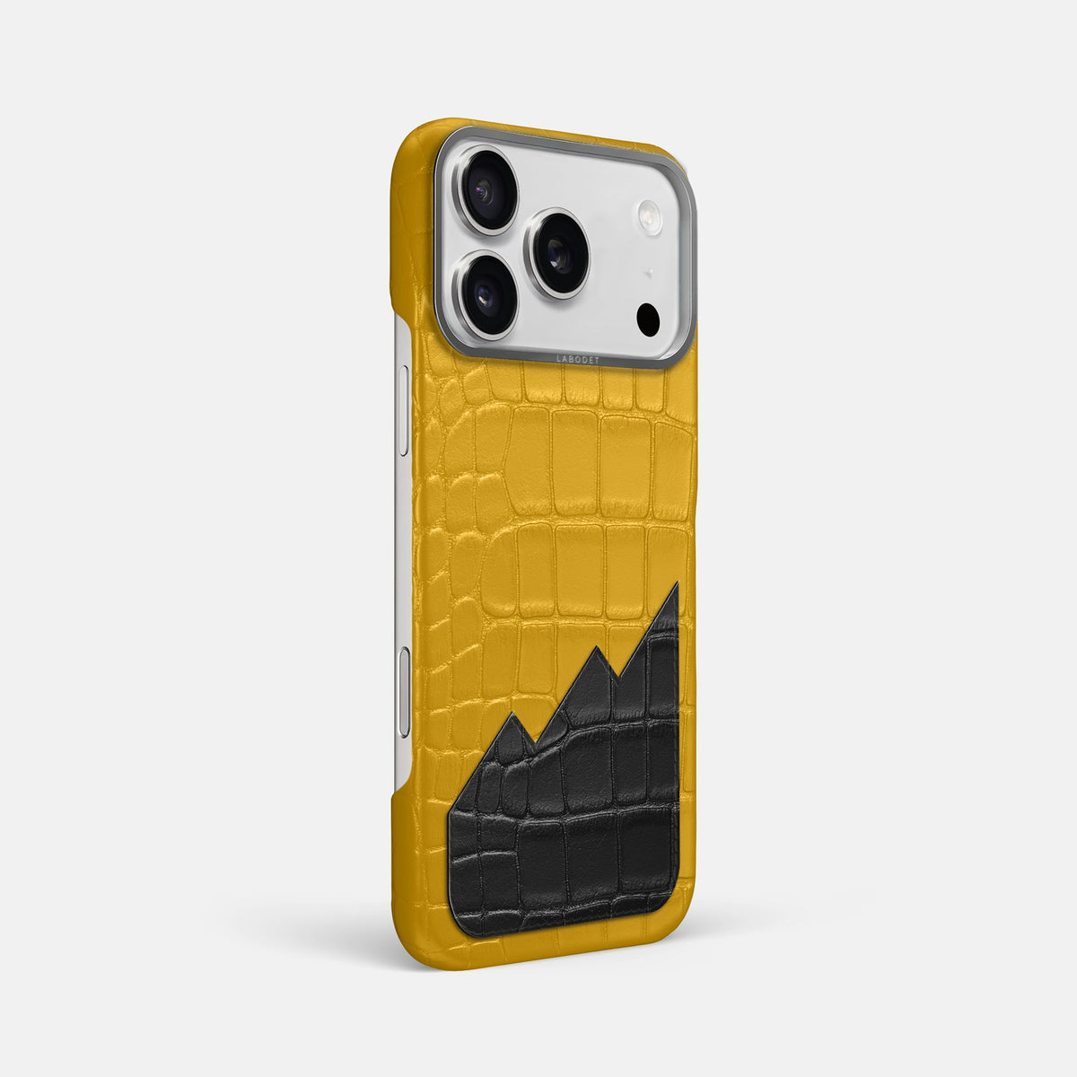 Classic Case With UpOnly For iPhone 18 Pro Max In Alligator -2 | Yellow-Steel
