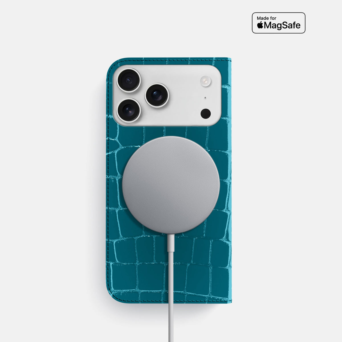 Folio Slim Case For iPhone 18 Pro In Shiny Alligator -3 | Curacao