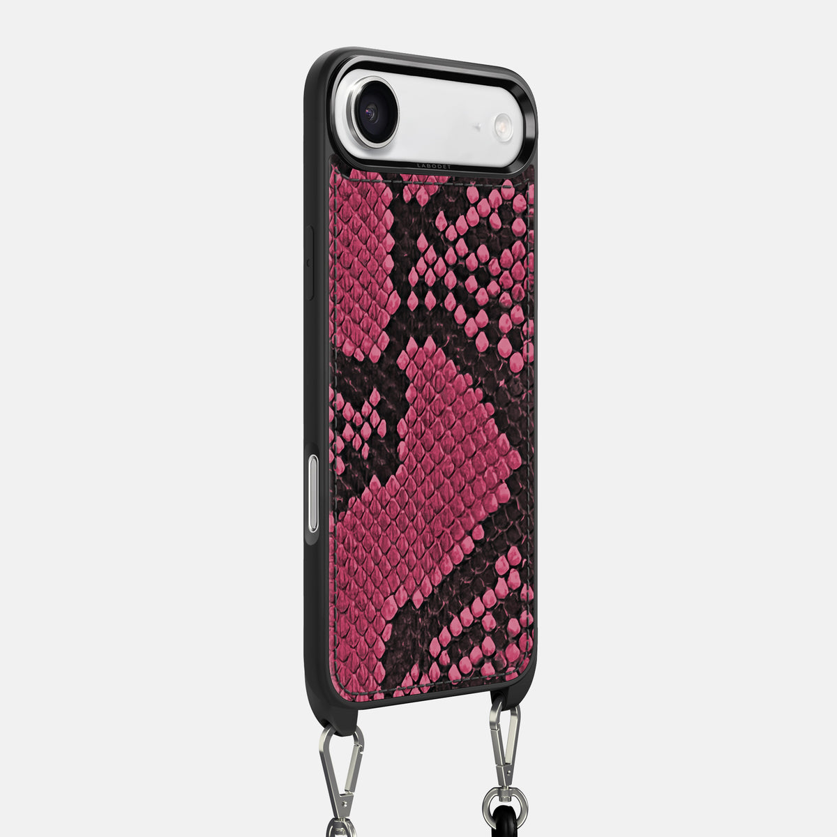 Crossbody Sport Case For iPhone 17 Air In Deluxe Python -2 | Burgundy