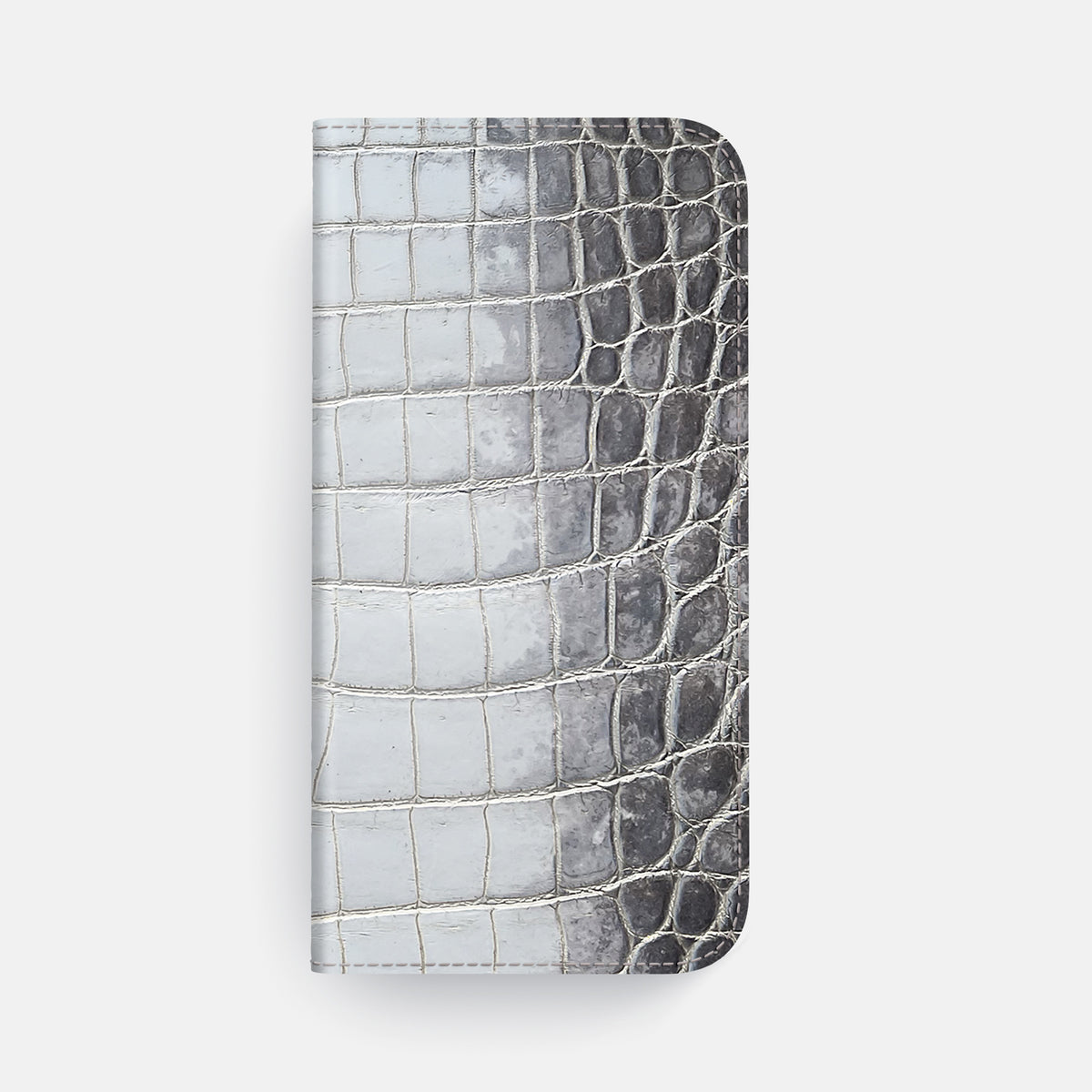 Folio Case For iPhone 17 Pro Max In Himalayan Crocodile -4 | Silver-Gold