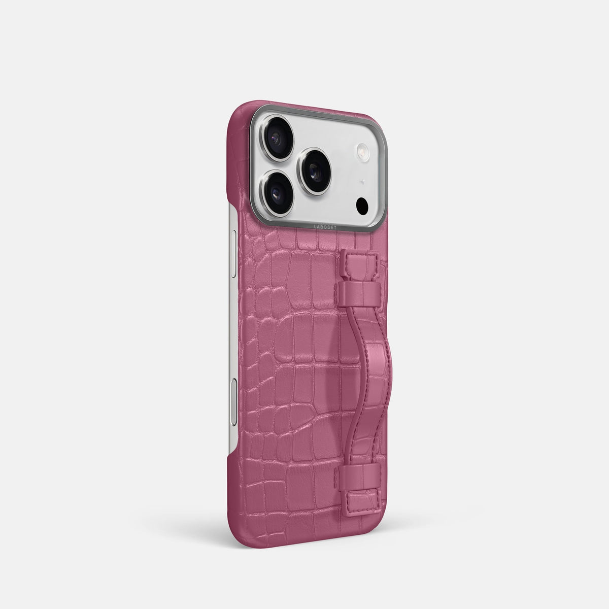 Handle Case For iPhone 18 Pro In Alligator -2 | Pink-Lagoon-Steel