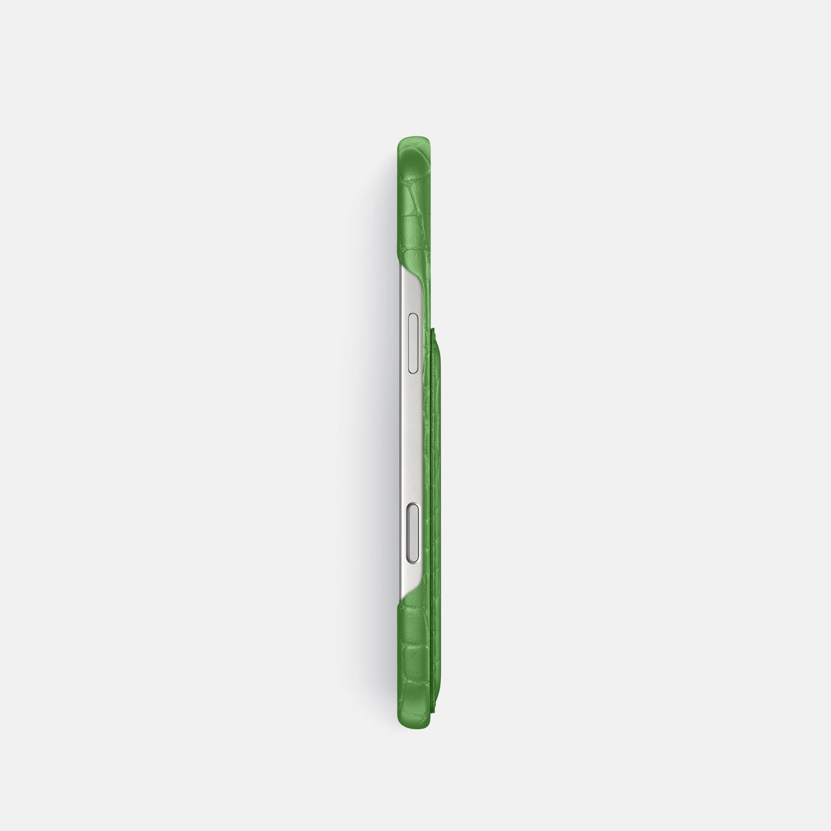 Slim Card Case For iPhone 17 Pro In Alligator -3 | Apple-Green