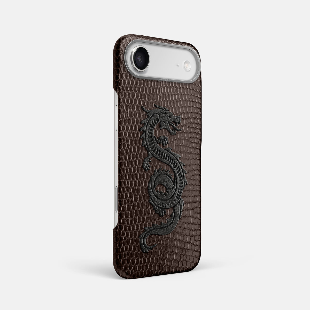 Classic Case With Carbon Dragon For iPhone 17 Air In Lizard -2 | Brown-Steel