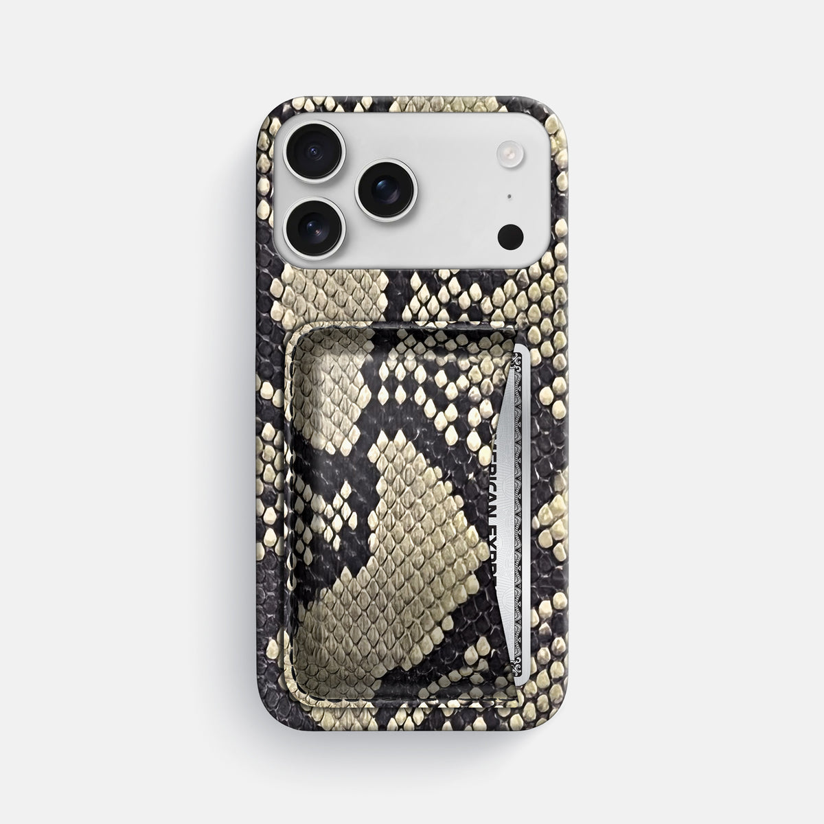 Slim Card Case For iPhone 17 Pro Max In Deluxe Python -1 | Savannah