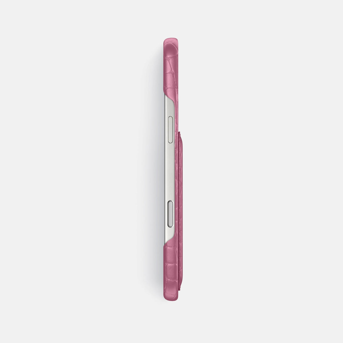 Slim Card Case For iPhone 18 Pro Max In Alligator -3 | Pink-Lagoon