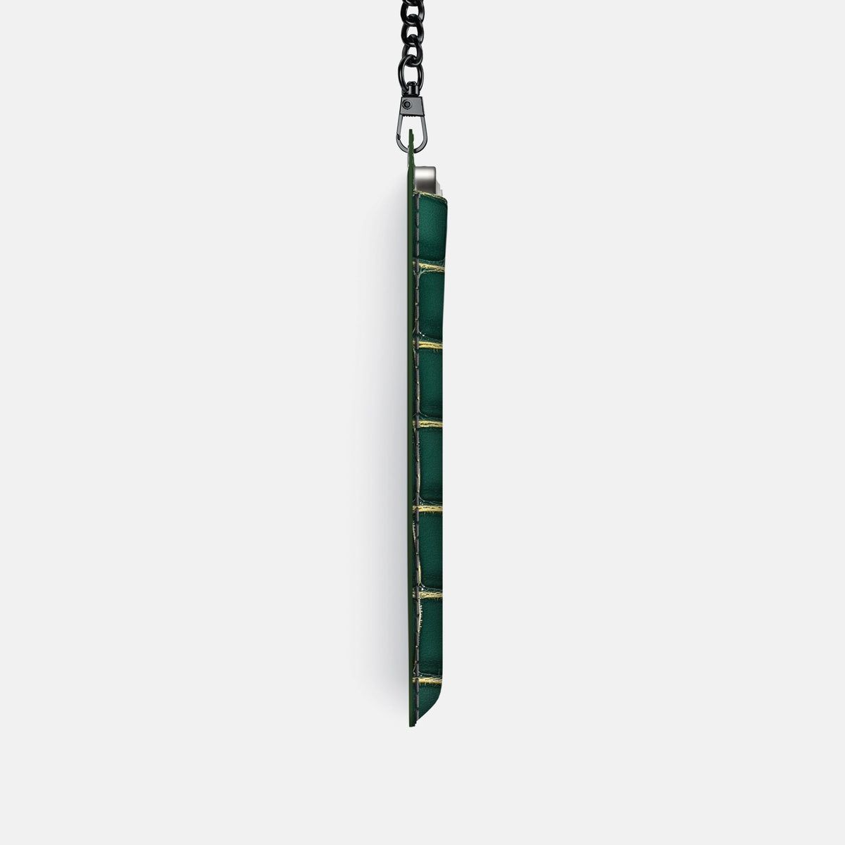 Crossbody Bag For iPhone 18 Pro In Patina Alligator -4 | Cambridge-Black