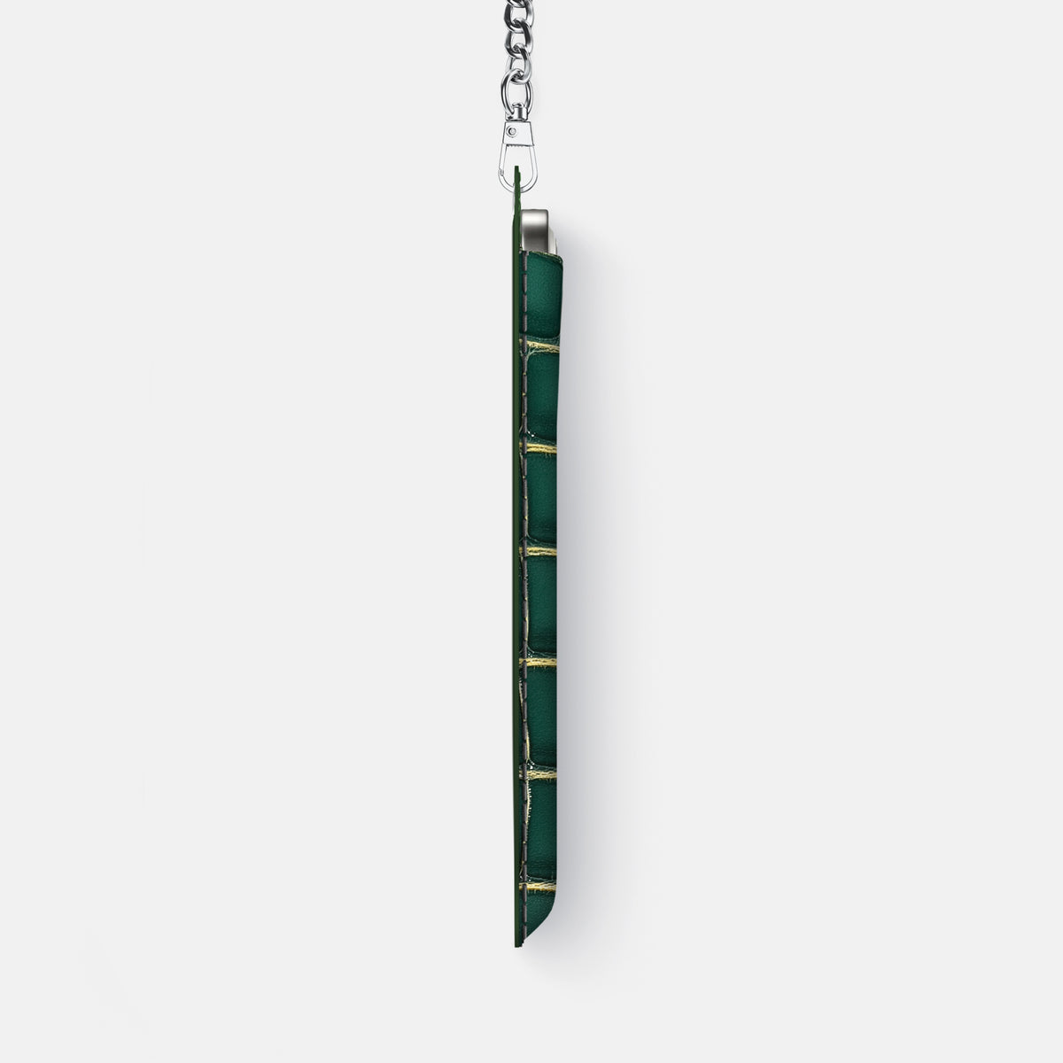 Crossbody Bag For iPhone 17 Air In Patina Alligator -4 | Cambridge-Steel