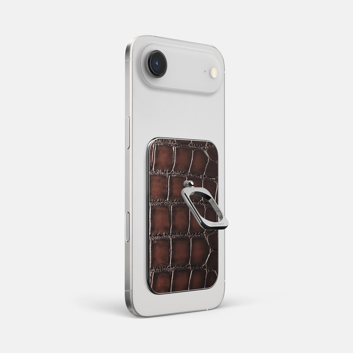 MagSafe Ring For iPhone 17 Air In Patina Alligator -1 | Havana-Brown-Steel