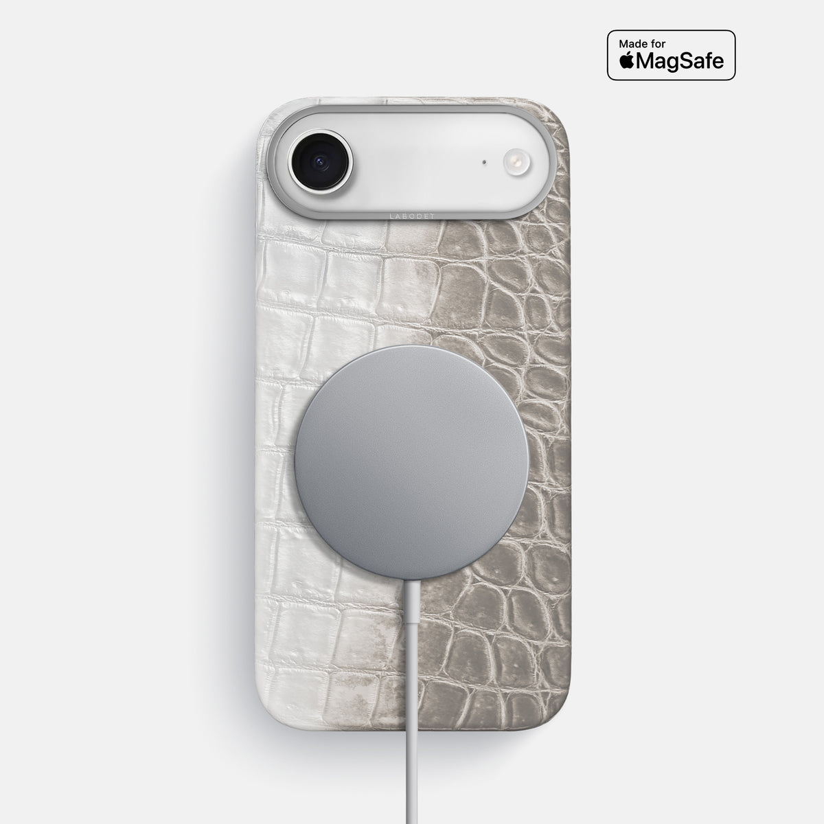 Classic Case For iPhone 17 Air In Himalayan Crocodile -4 | Grey-Steel